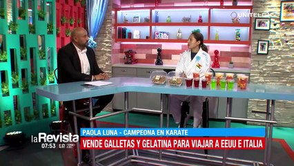 Paola Luna la karateca que vende gelatinas para recaudar fondos y así poder representar a Bolivia en dos torneos internacionales