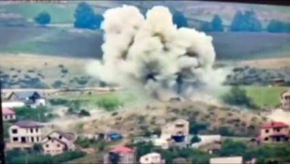 Large explosion in disputed Nagorno-Karabakh during Azeri military operation