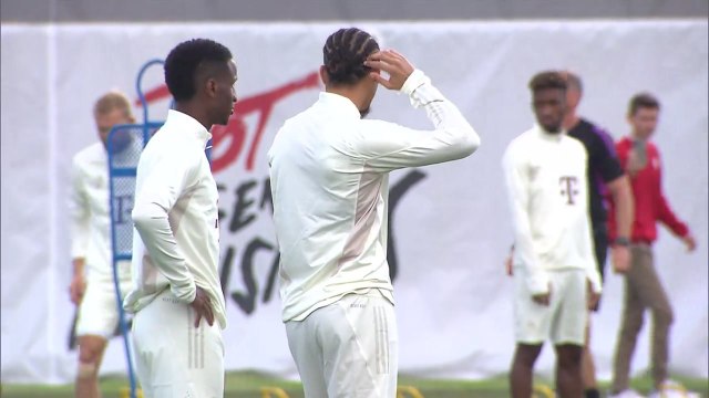 Bayern Munich training ahead of UEFA Champions League clash with Manchester United