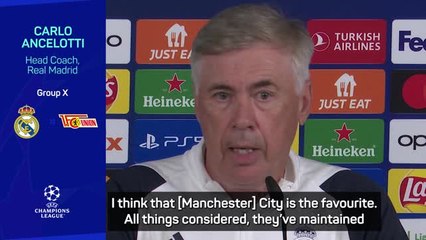 Download Video: Man City are favourites to win Champions League - Ancelotti