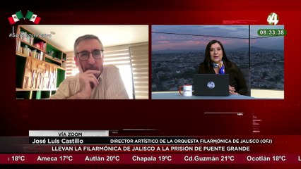 La filarmónica de Jalisco llega la prisión de puente grande, José Luis Castillo habla al respecto