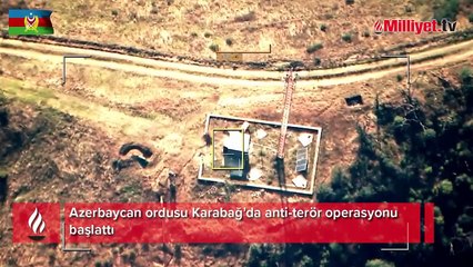 Azerbaycan'ın Karabağ operasyonundan sıcak görüntü
