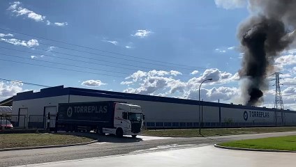 Incendio en las instalaciones de Torreplas