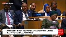 BREAKING NEWS: President Biden Addresses United Nations General Assembly | Full Speech