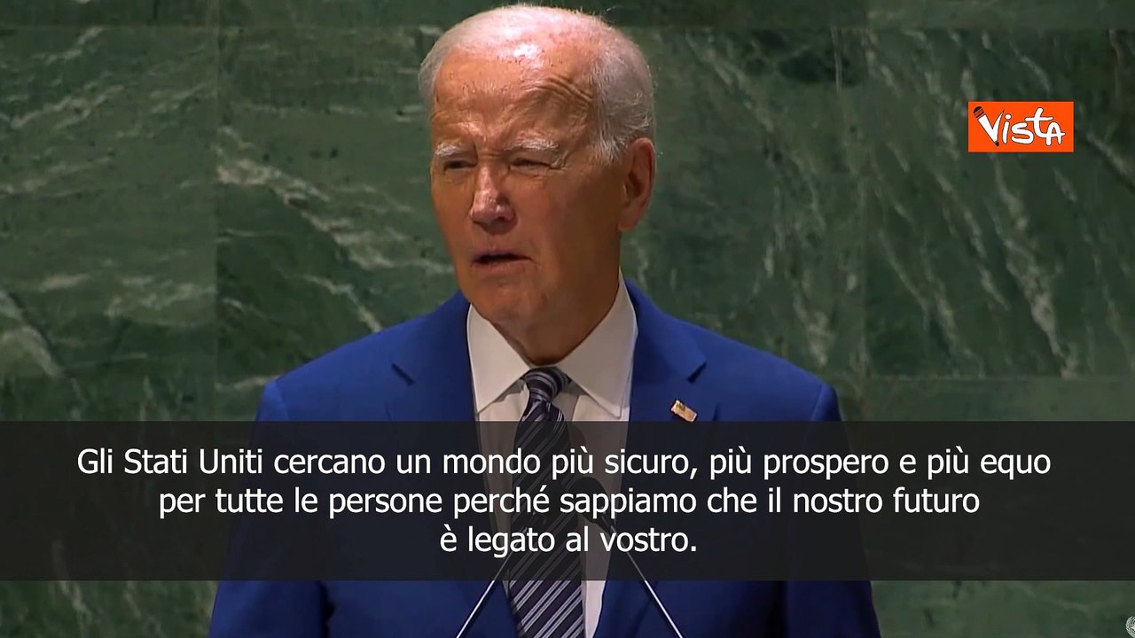 Biden: Nessuno pu? affrontare da solo le sfide di oggi