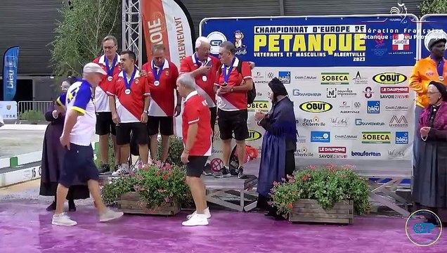 CHAMPIONNATS D'EUROPE - ALBERTVILLE 2023 - Cérémonie podium