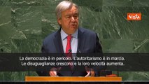 Guterres: Tempo di compromesso globale, democrazia in pericolo e autoritarismo incalza