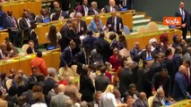 Meloni e Tajani assistono all'Assemblea Generale dell'Onu