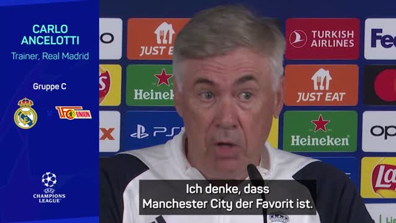 Ancelotti: "Denke, dass Man City der Favorit ist"