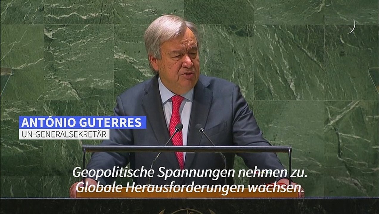 UN-Chef zeichnet düsteres Bild: 'Die Welt ist aus den Fugen'
