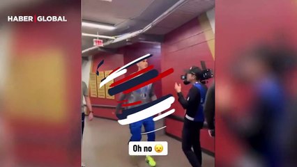 Talihsiz an kameraya yansıdı: Ünlü basketbolcu ısınırken kafasını vurdu