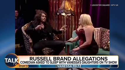 Vanessa Feltz shares ‘deeply offensive’ clip of Russell Brand asking to sleep with her and her daughters