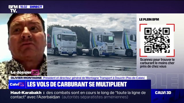Mon conducteur a été volé de 250 litres de gazole : Olivier Montagne, directeur d'une société de transport, redoute que les vols de carburant se multiplient en raison de la hausse des prix de l'essence