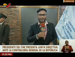 Presidente del CNE es recibido por el contralor para presentarles la nueva junta directiva