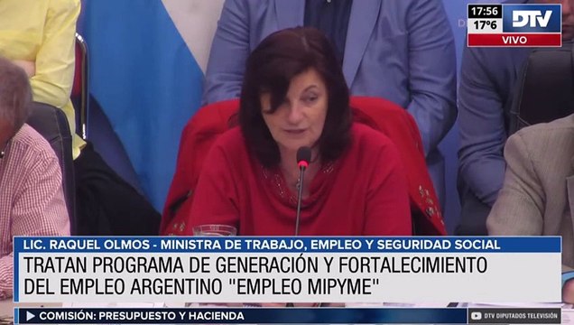 Con presencia de funcionarios en el debate, avanzó el proyecto de Empleo Mipyme