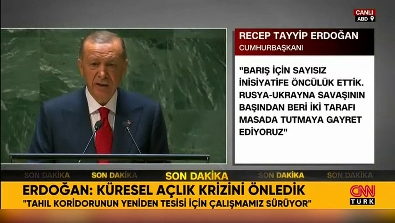 Cumhurbaşkanı Erdoğan'dan BM Genel Kurulu'nda önemli mesajlar