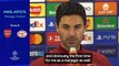Arteta 'proud and excited' ahead of Arsenal's UCL return