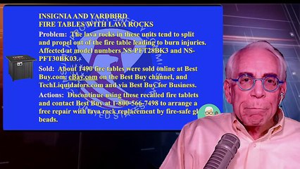 Insignia and Yardbird Fire Tables with Lava Rocks Can Burn You