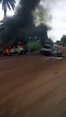 Nijerya'da asker ve polisleri taşıyan araca silahlı saldırı: 8 ölü