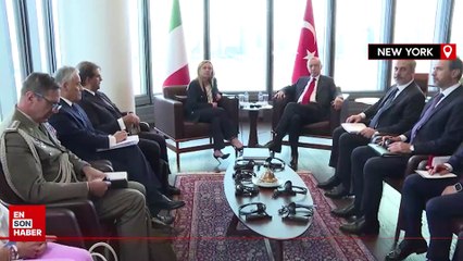 Cumhurbaşkanı Erdoğan, İtalya Başbakanı Meloni ile görüştü