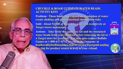 Chuckle & Roar Ultimate Water Beads Activity Kits Create Ingestion Hazards