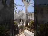 The Plaza de la Reina in Valencia is done - They added these Mist fountains