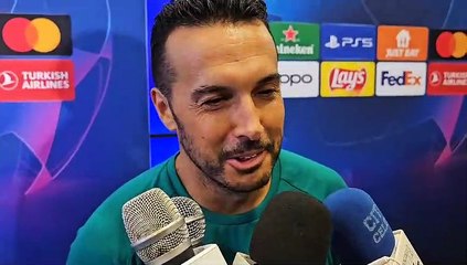 Lazio - Atletico Madrid, le parole di Pedro in zona mista