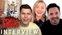 'Tom And Jerry' Interviews With Colin Jost, Chloë Grace Moretz & Michael Peña