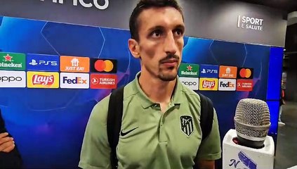 Savic in mixed zone dopo Lazio-Atletico Madrid