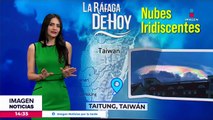 Captan nubes iridiscentes en Taiwán