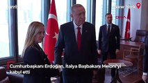 Cumhurbaşkanı Erdoğan, İtalya Başbakanı Meloni’yi kabul etti