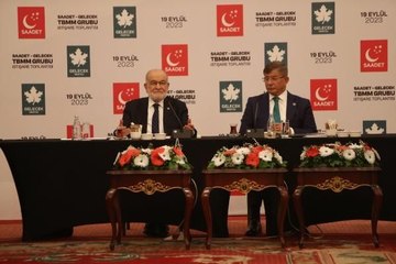 Karamollaoğlu ve Davutoğlu İstişare Toplantısı Yaptı