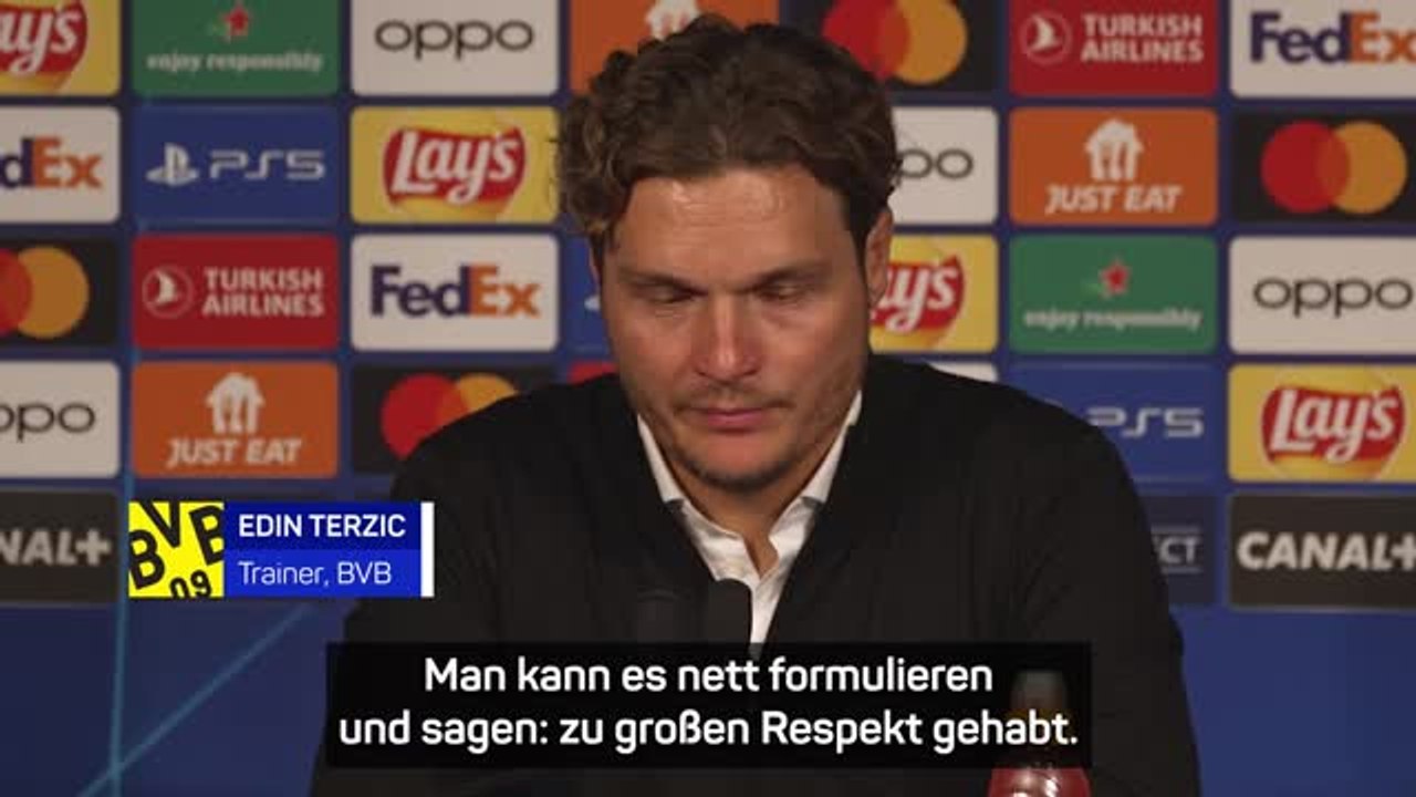 Terzic nach PSG: 'Zu großen Respekt gehabt'
