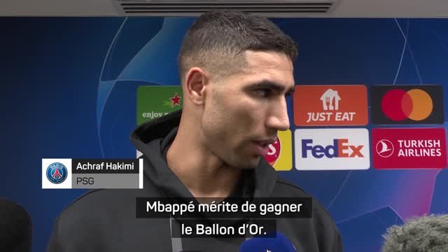 PSG - Hakimi : “Mbappé mérite de gagner le Ballon d’Or”
