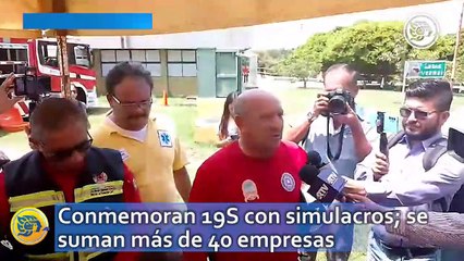 Conmemoran 19S con simulacros en Coatzacoalcos; se suman más de 40 empresas
