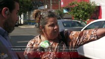Habitantes de la colonia Belisario Domínguez denuncian socavón no atendido por Siapa