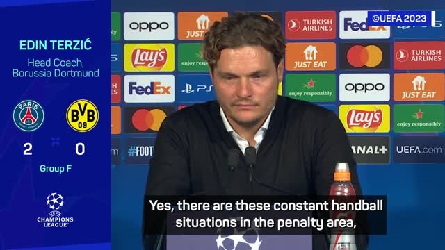 Terzic still confused by handball law following PSG defeat