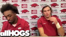 Hogs' Al Walcott, Luke Hasz on LSU Game