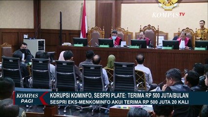 Momen Sespri Plate Akui Terima Uang Rp500 Juta 20 Kali dari Dirut BAKTI Kominfo Anang Achmad Latif