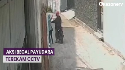 Aksi Begal Payudara Terekam CCTV di Palembang, Pelaku Ditangkap Polwan