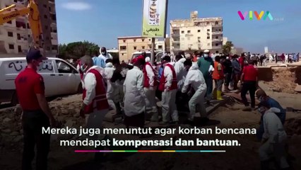 Demo PECAH! Ribuan Warga Libya Bakar Rumah Wali Kota