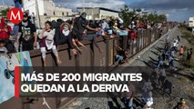 Migrantes intentan abordar trenes en Veracruz tras suspensión de Ferromex