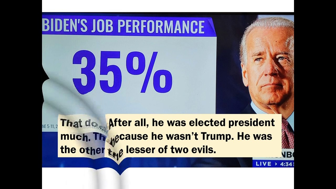 Biden's Job Approval is 35 percent