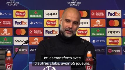 Gr. G - Guardiola sur les blessures : “Nous ne pouvons pas avoir 55 joueurs”