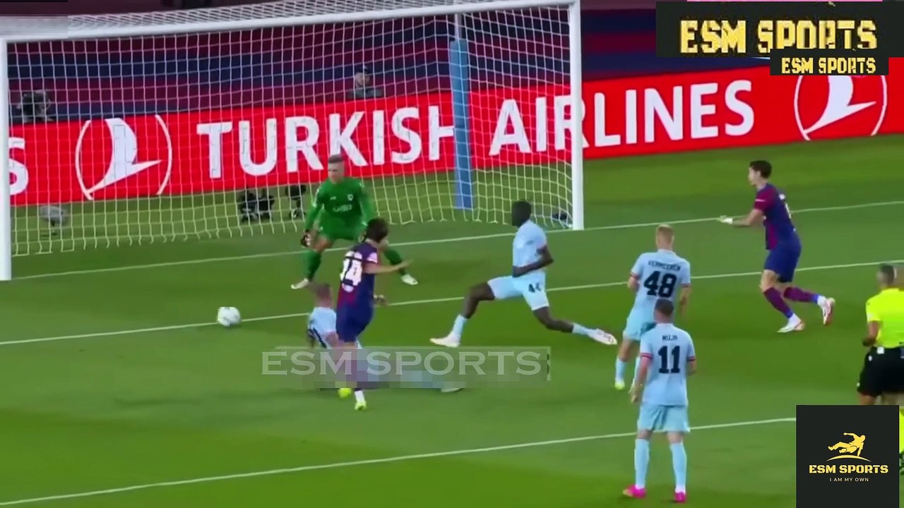 Barcelona vs Antwerp 5-0 Highlights & All Goals 2023 HD Lewandowski Goal, Joao Felix 2 Goal