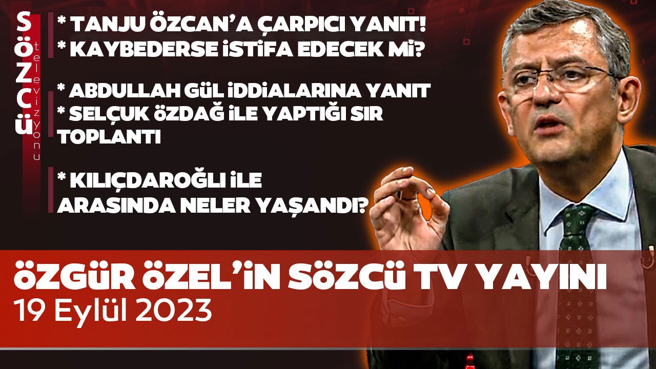 CHP Genel Başkan Adayı Özgür Özel'den Sözcü TV'de Çok Konuşulacak Açıklamalar!
