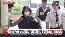 '정의연 후원금 횡령' 윤미향 2심 징역형 집유