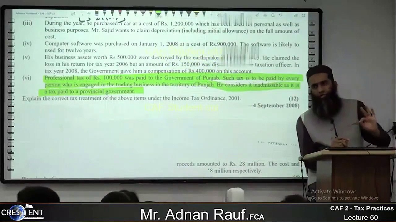 61.Tax Lecture 60