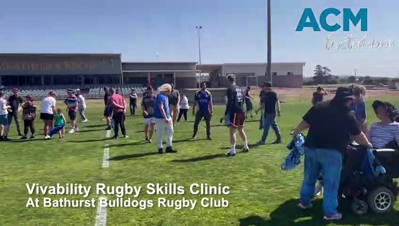 Vivability Rugby Skills Clinic and Presentation held at the Bathurst Bulldogs Rugby Club