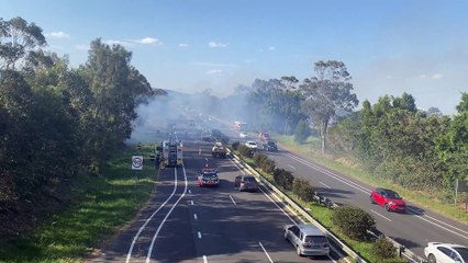 Fire at Memorial Drive, Fairy Meadow | September 20, 2023 | Illawarra Mercury